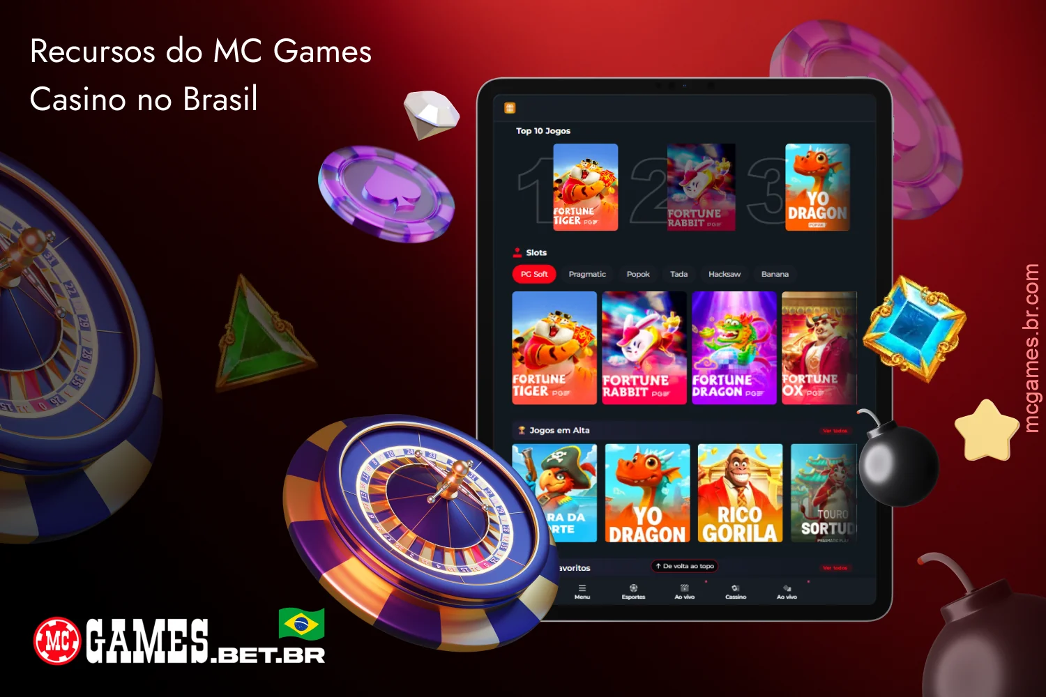 No site MC Games Brasil, você encontrará uma ampla linha de jogos online